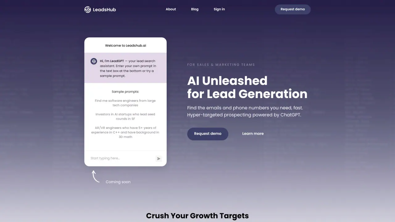 LeadshubAI screenshot
