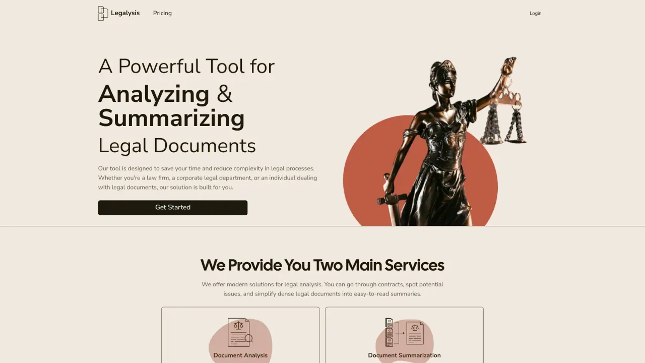 Legalysis screenshot