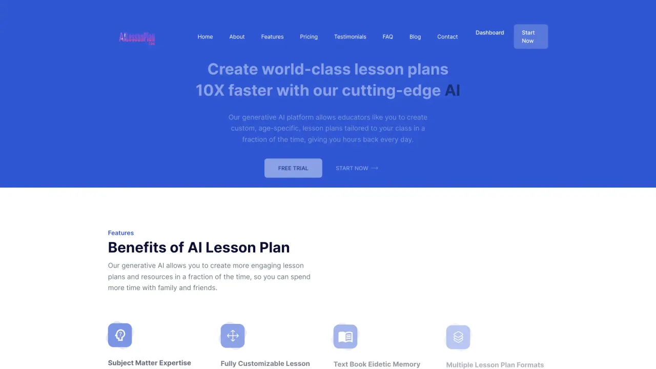 AILesson Plans screenshot