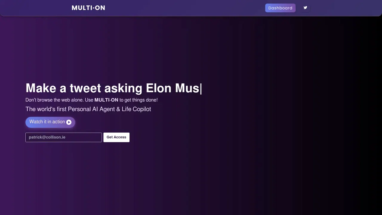 MultionAI screenshot