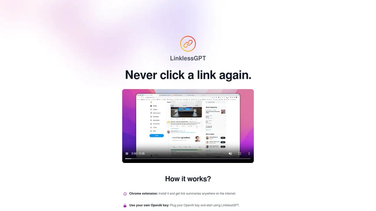 LinklessGPT screenshot