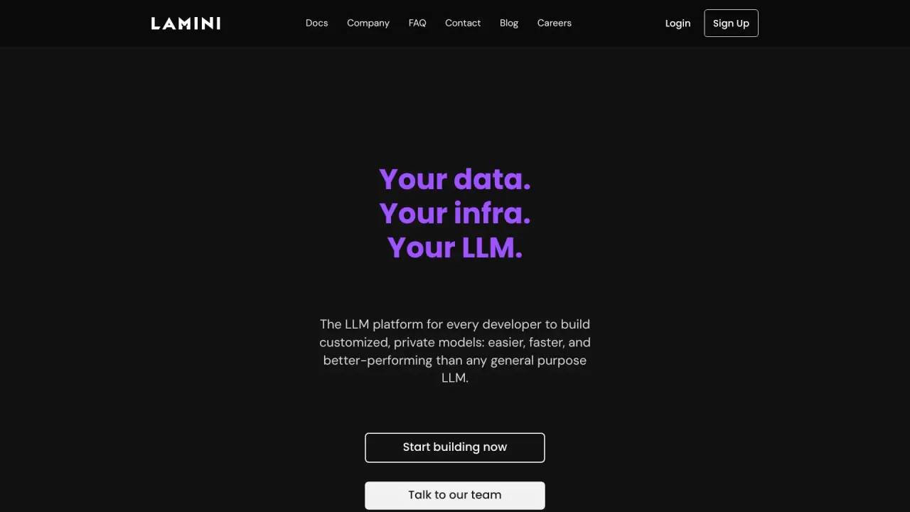 Lamini screenshot
