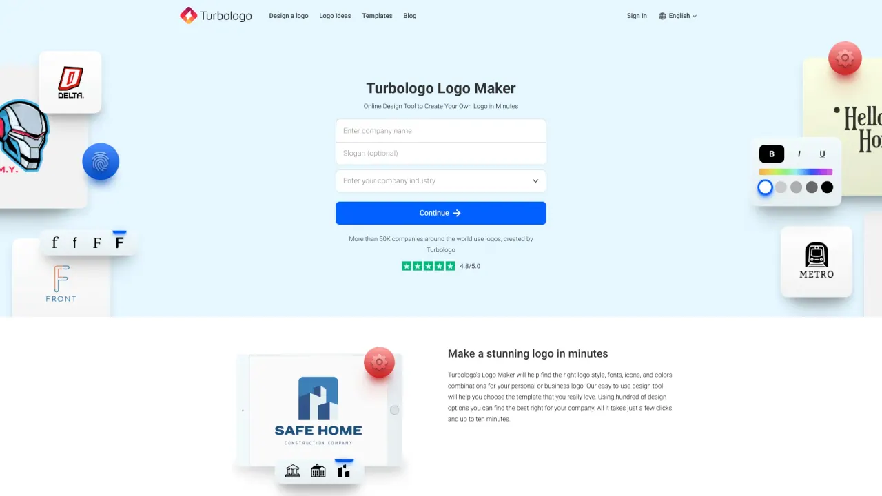 Turbologo screenshot