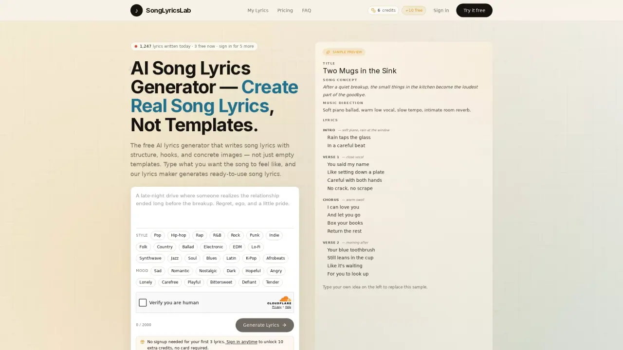 SongLyricsLab screenshot