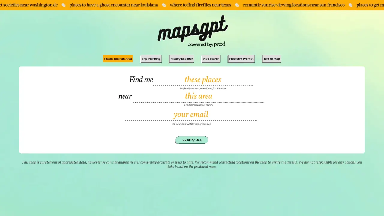 Maps GPT screenshot