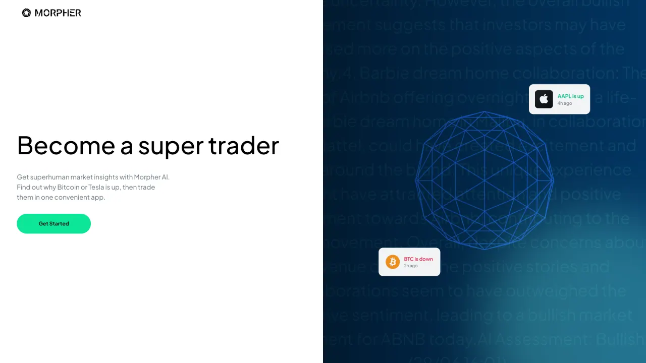 Morpher AI screenshot