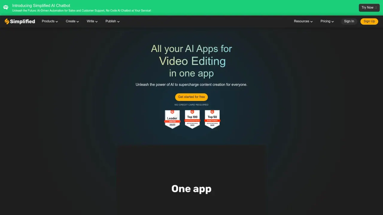 Simplified screenshot