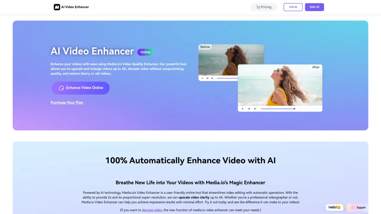 AI Video Enhancer screenshot