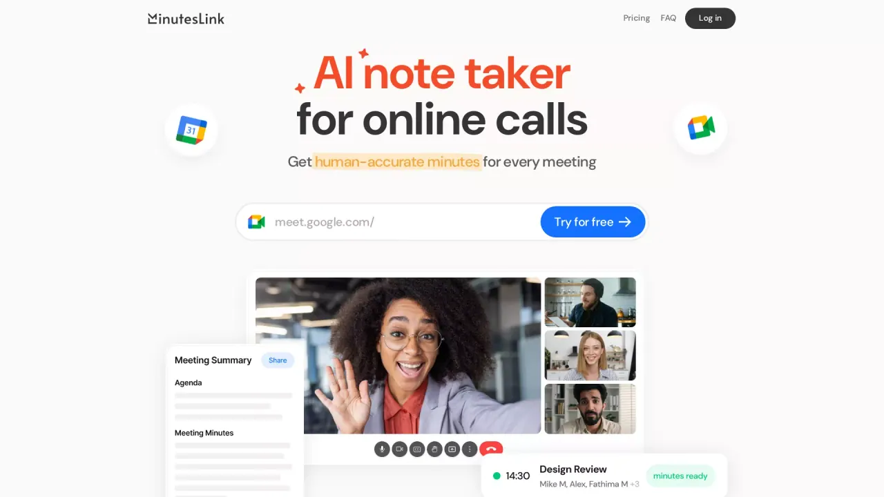MinutesLink screenshot