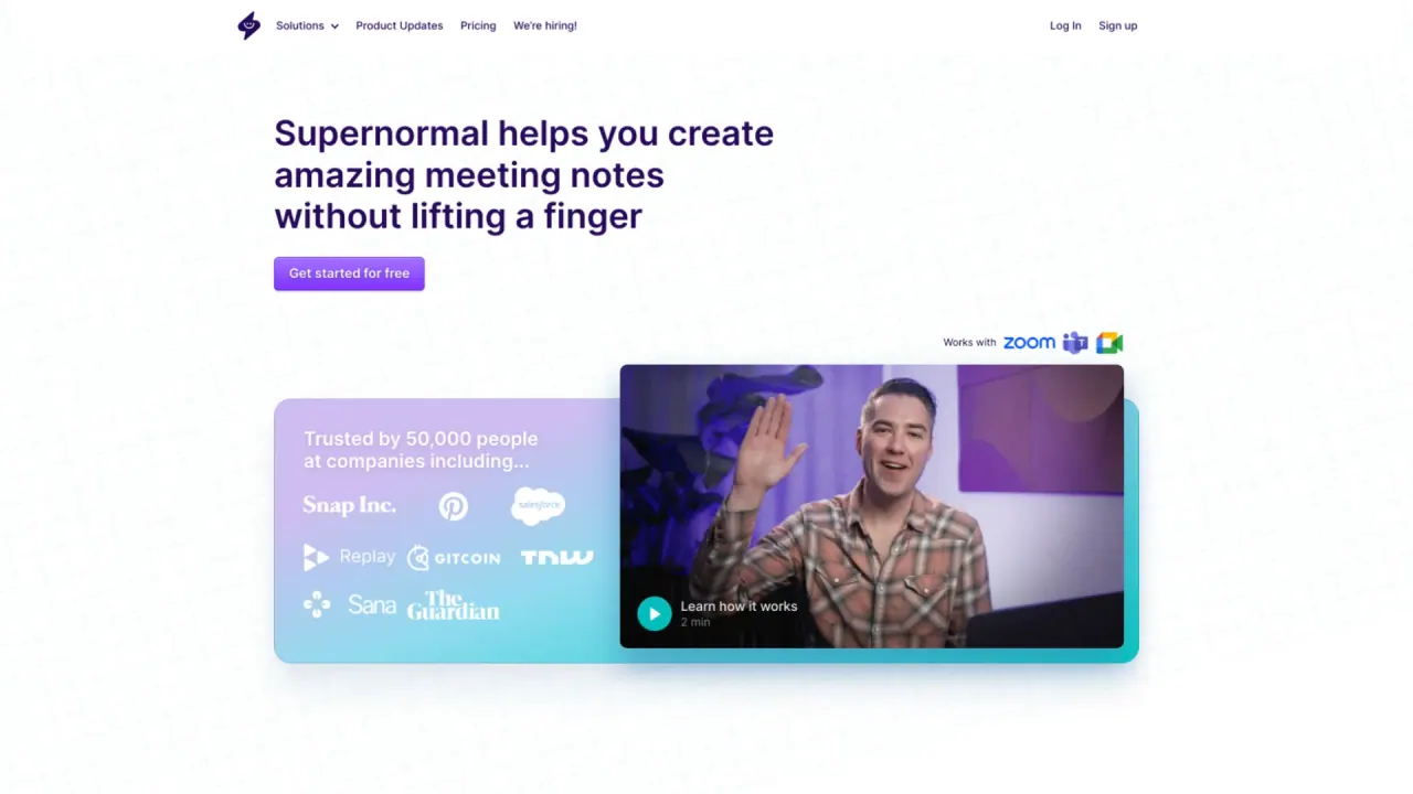 Supernormal screenshot