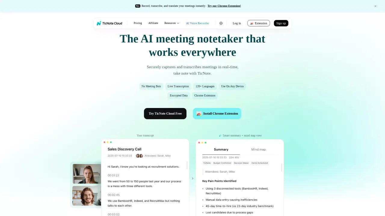 TicNoteCloud screenshot