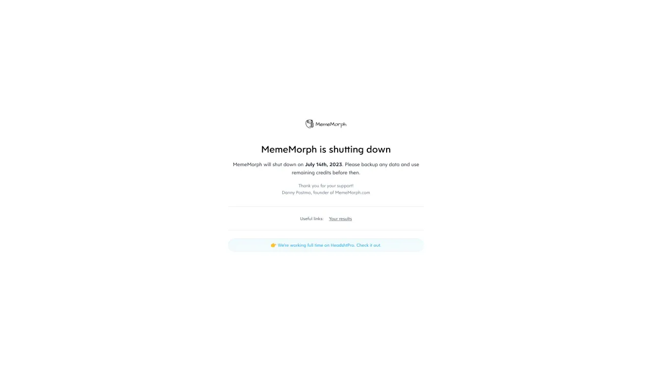 Mememorph screenshot