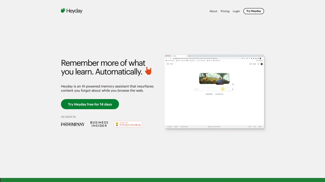 Heyday screenshot