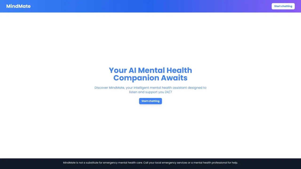 Mindmate screenshot
