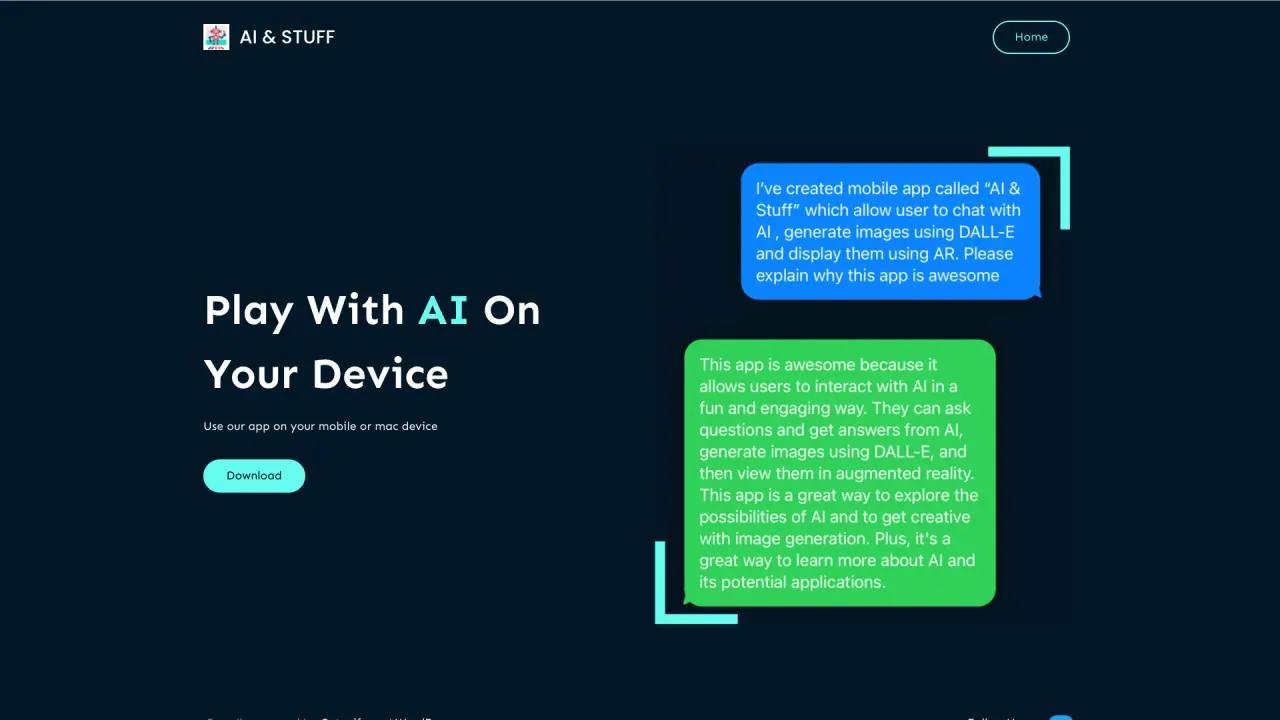Aiandstuff screenshot