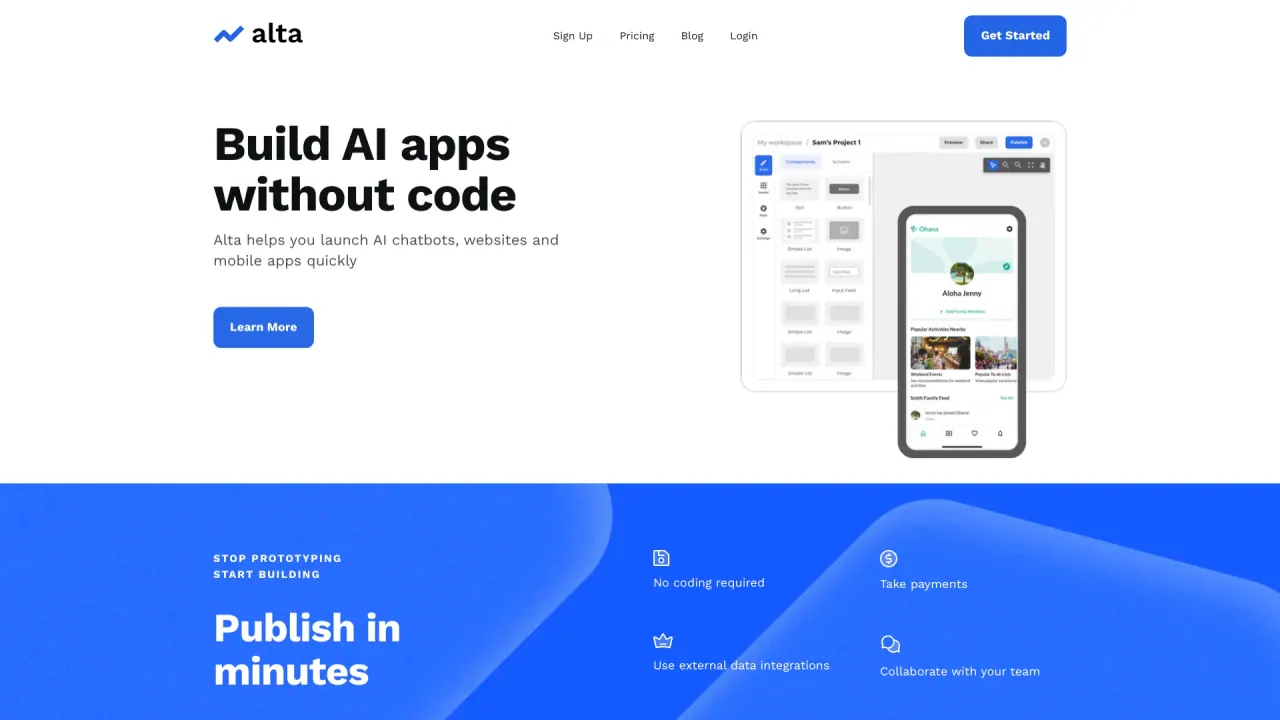 Alta screenshot