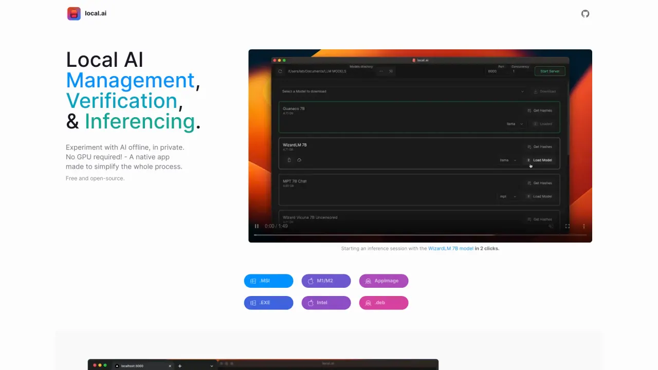 LocalAI screenshot
