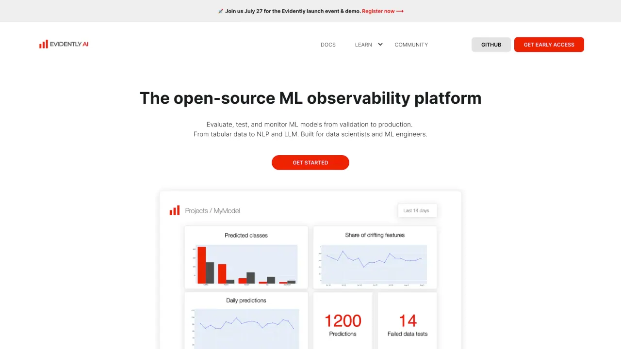 EvidentlyAI screenshot