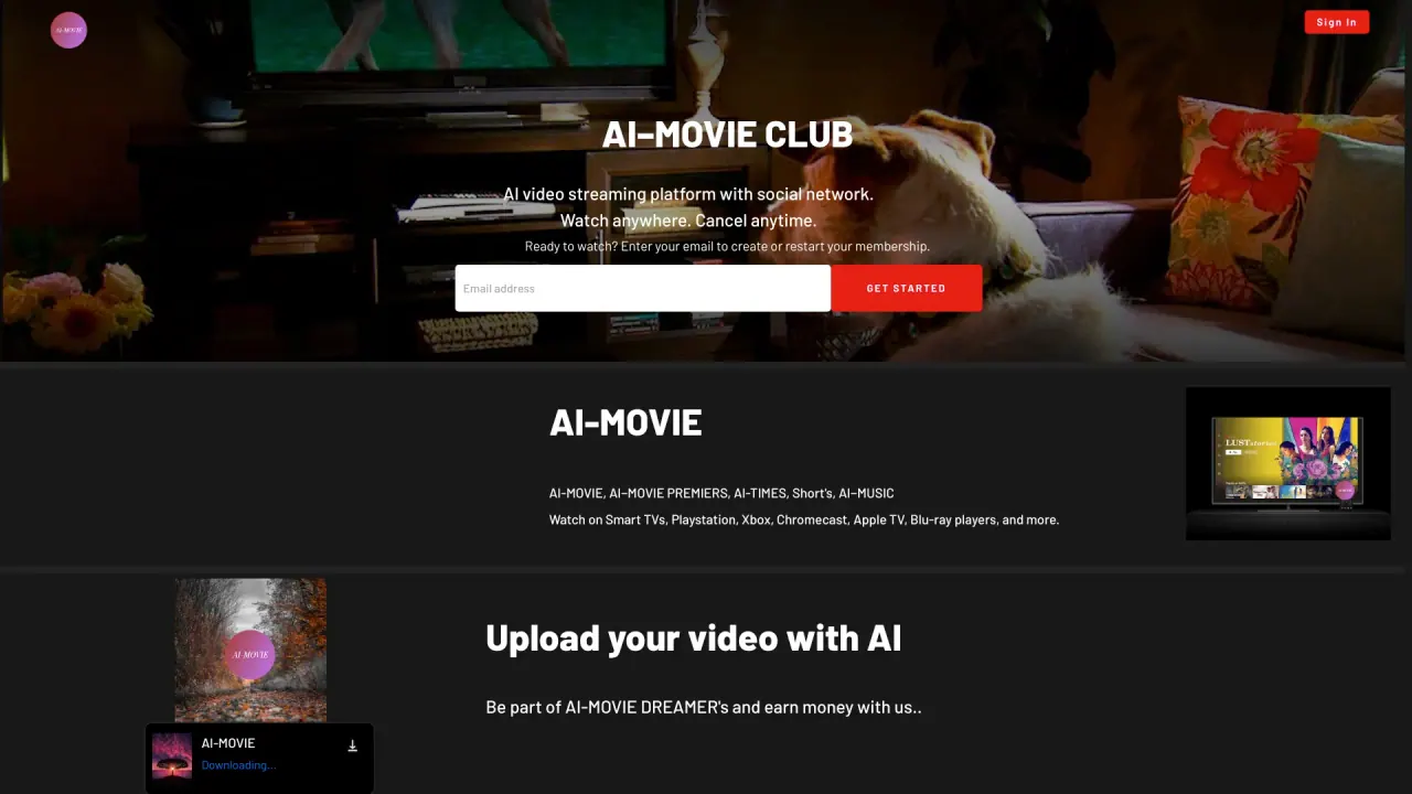 AI Movie Club screenshot