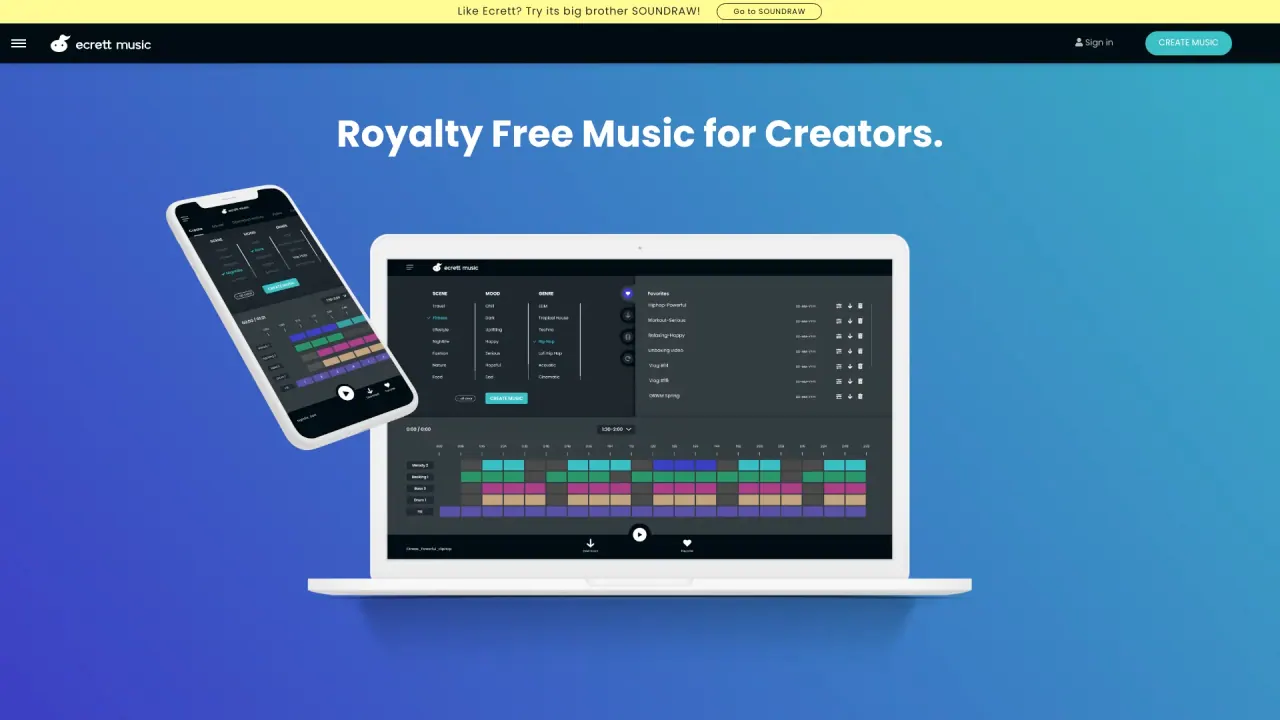 Ecrettmusic screenshot