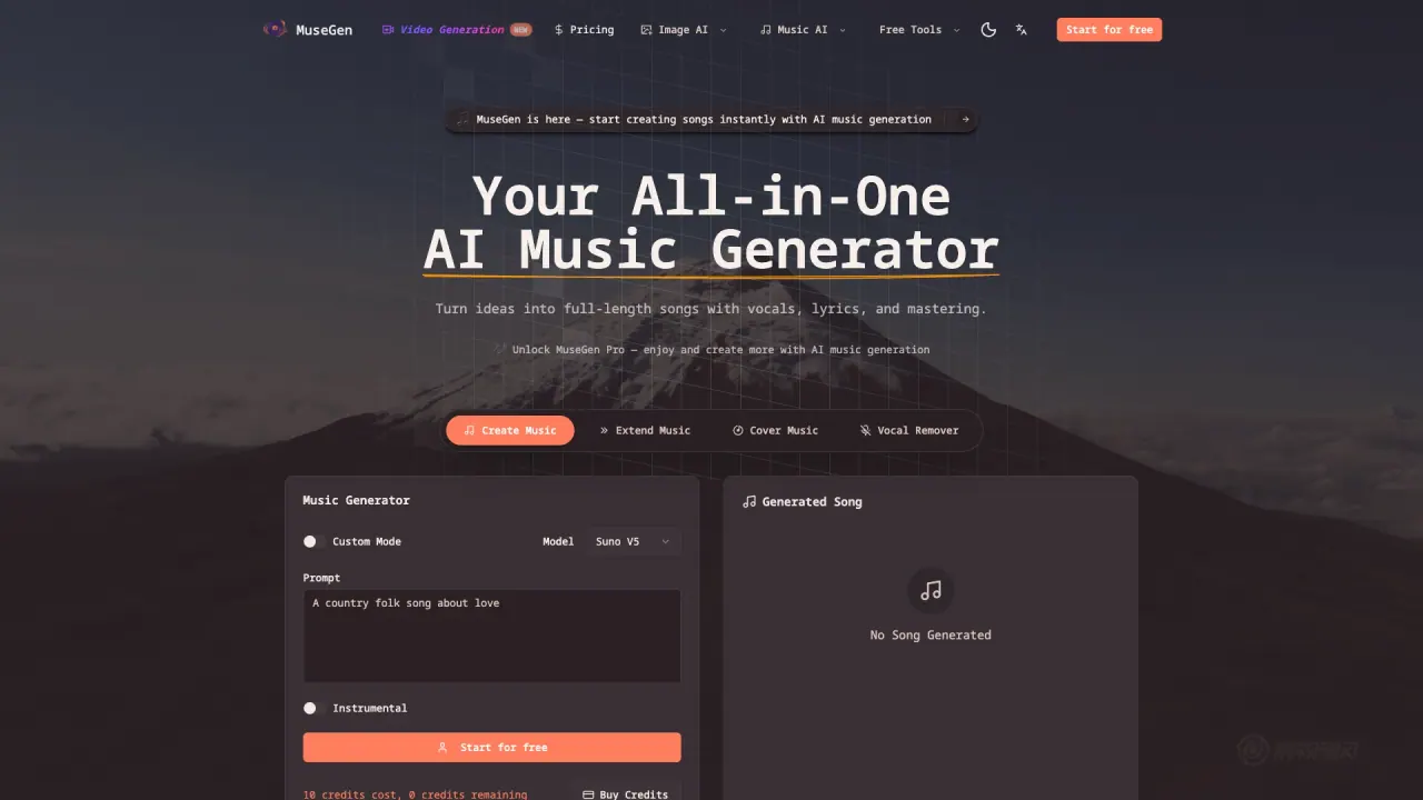 MuseGen screenshot