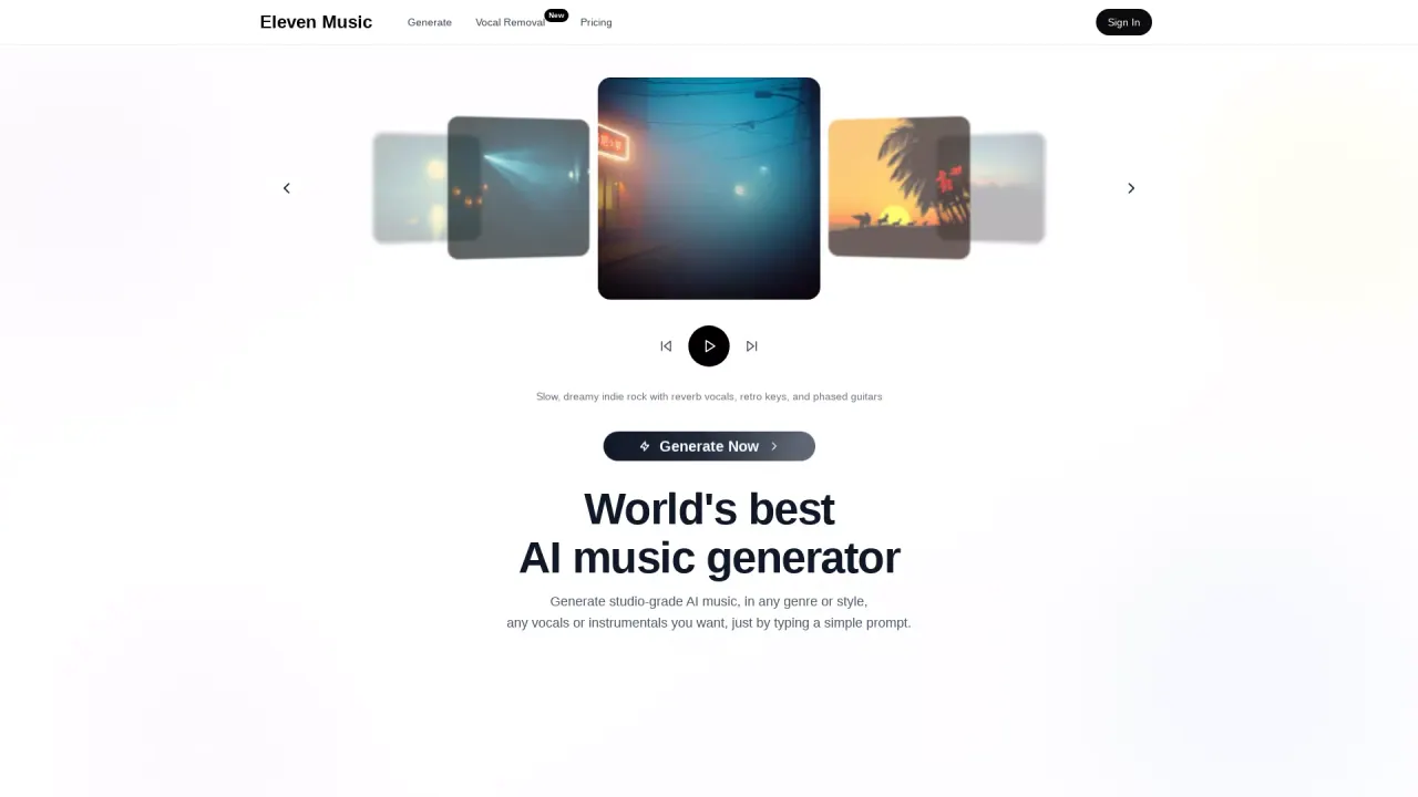 Eleven Music screenshot