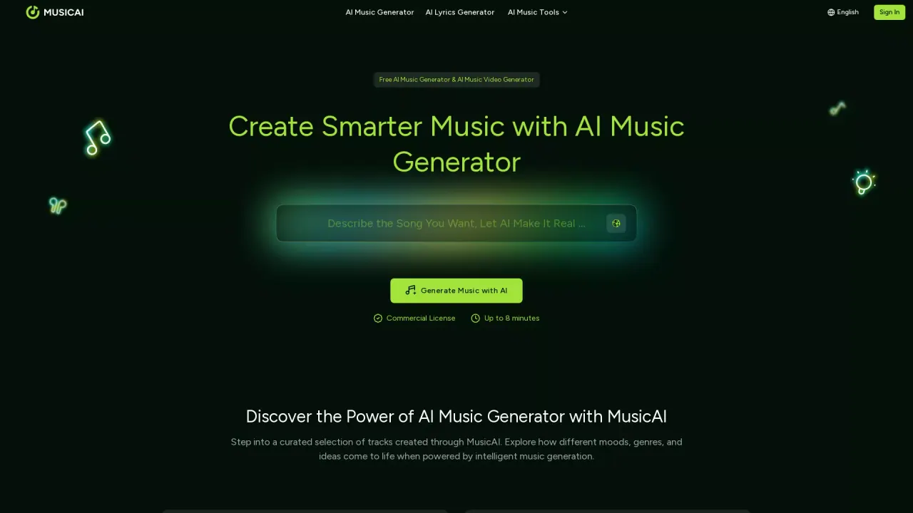 MusicAI screenshot