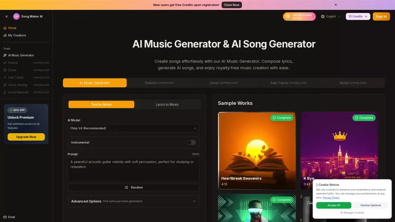 AiSongMaker screenshot