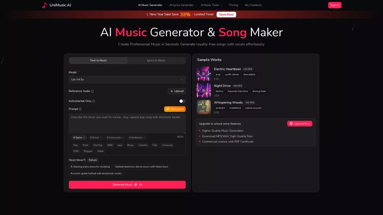 UniMusicAI screenshot