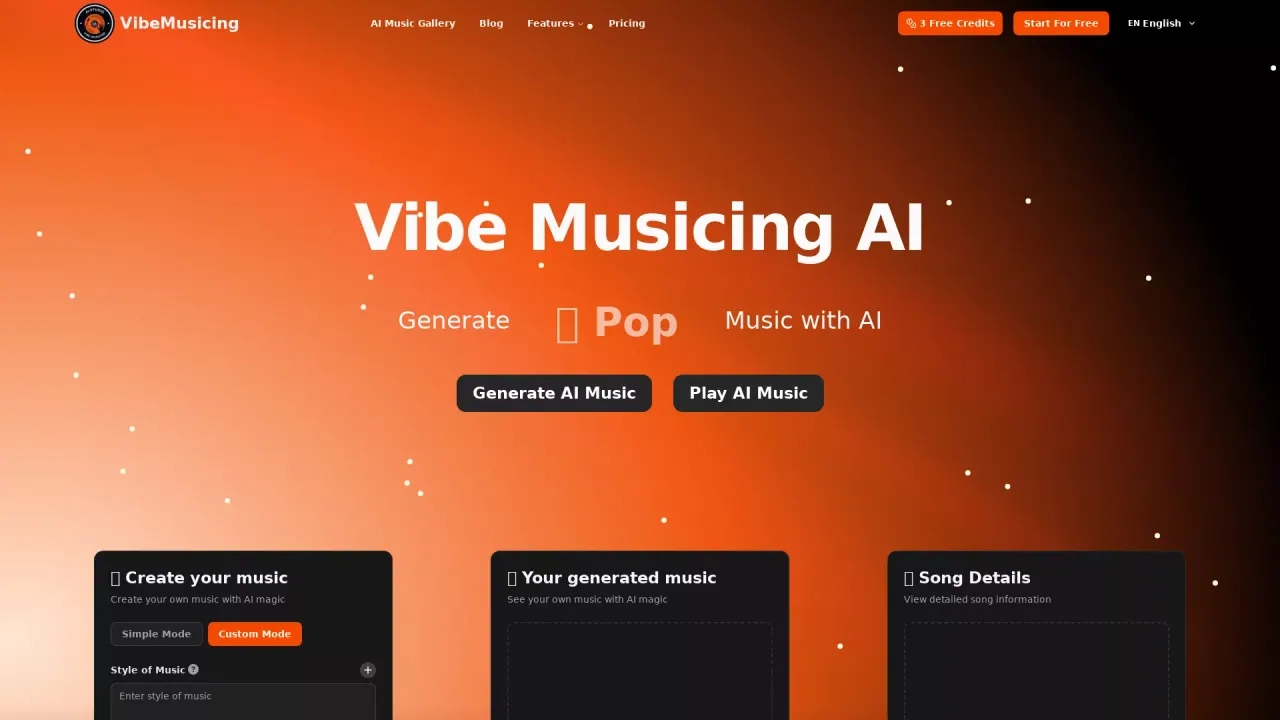 Vibe Musicing AI screenshot