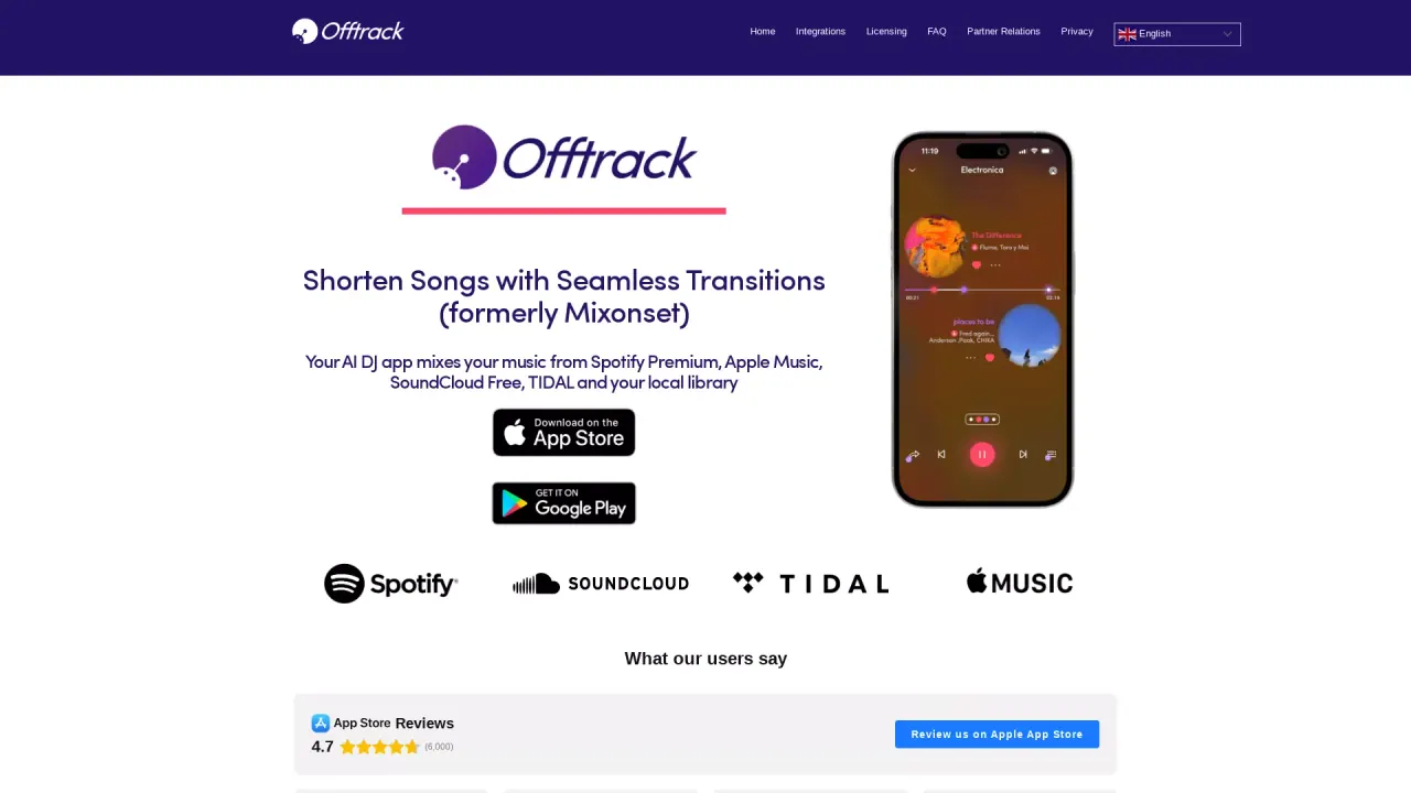 Offtrack screenshot