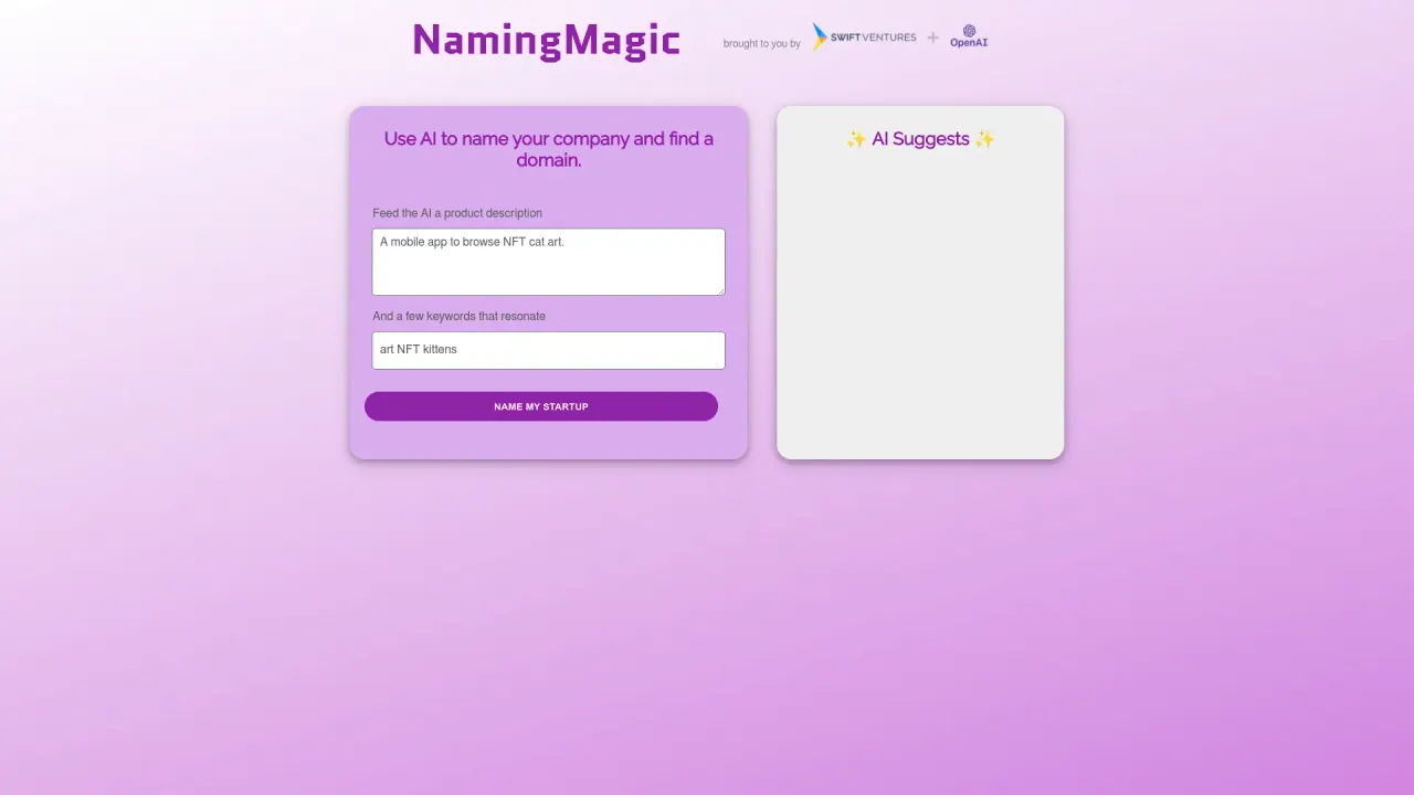 Namingmagic screenshot