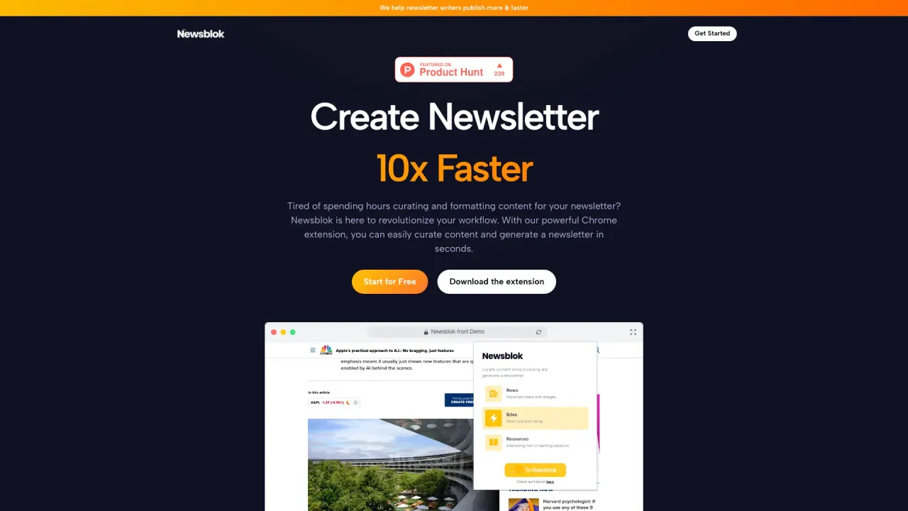 NewsblokAI screenshot