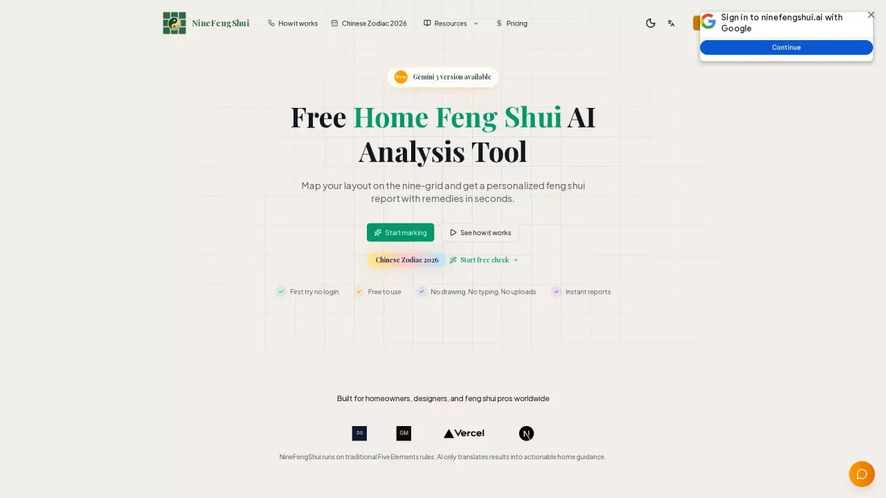 NineFengShui screenshot
