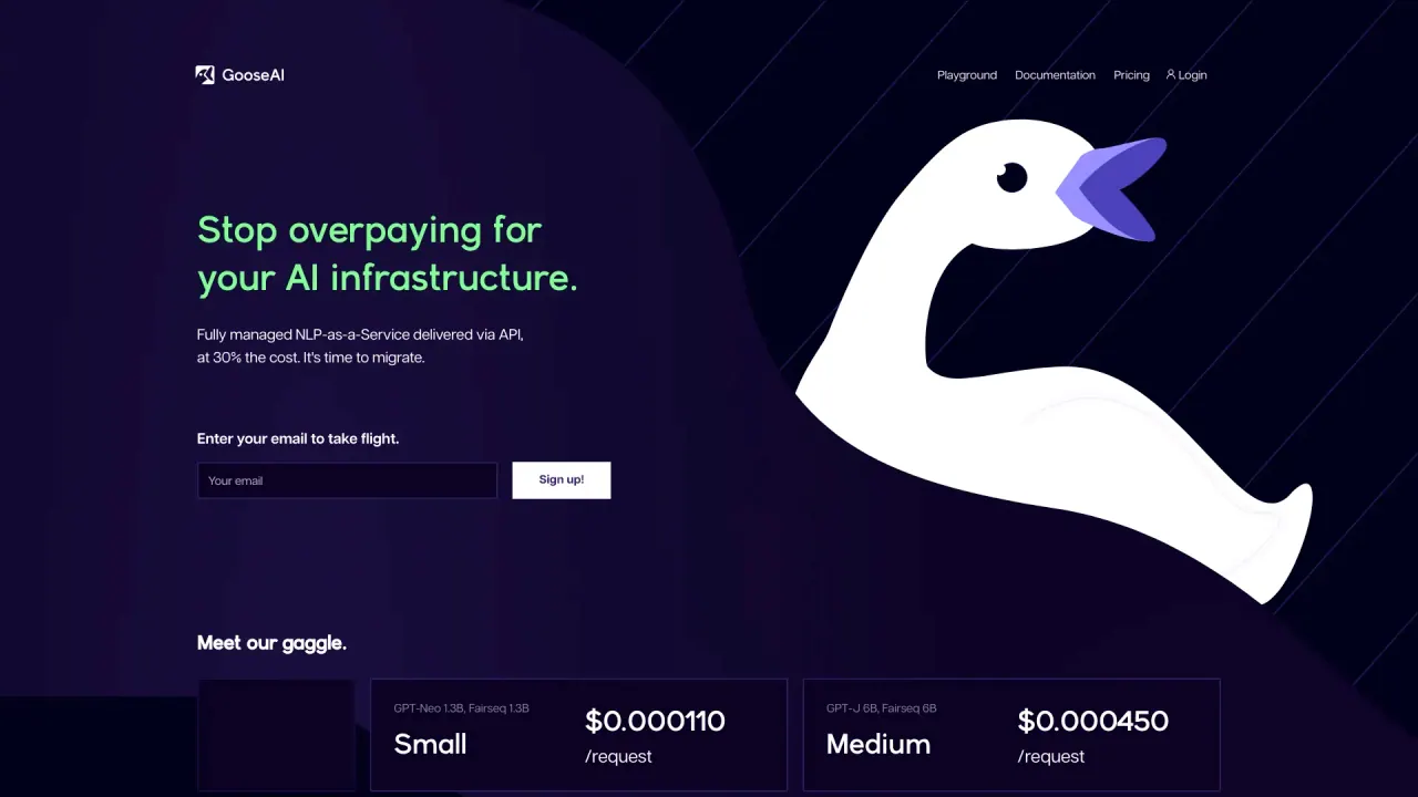 GooseAI screenshot