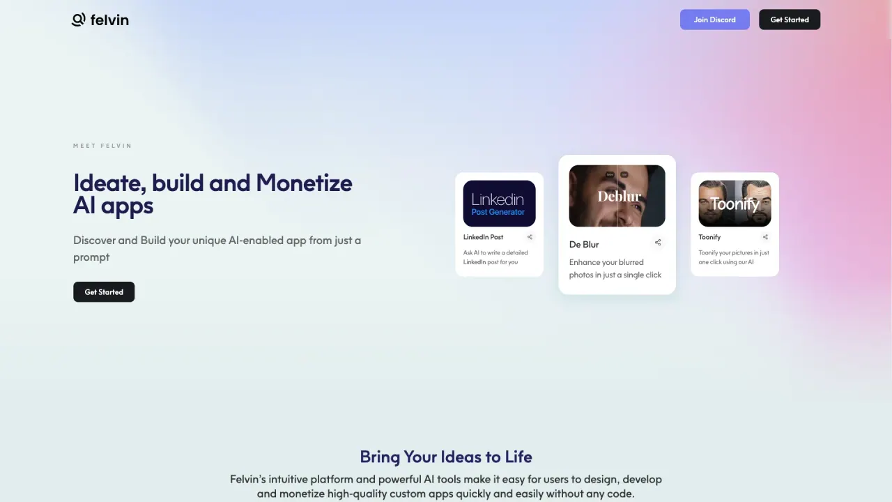 Felvin screenshot