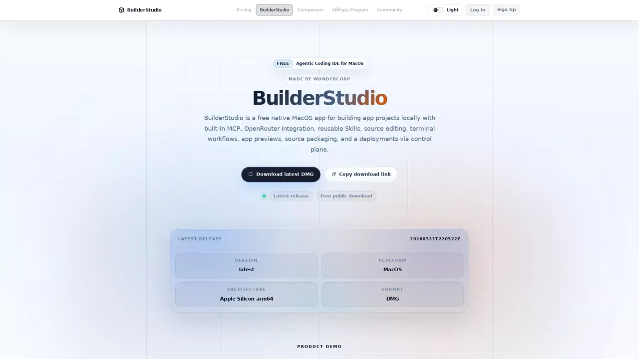 BuilderStudio screenshot
