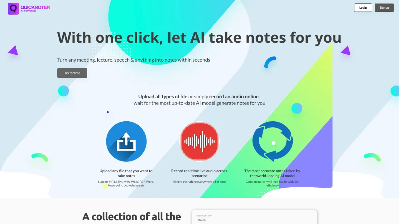 QuickNoter screenshot