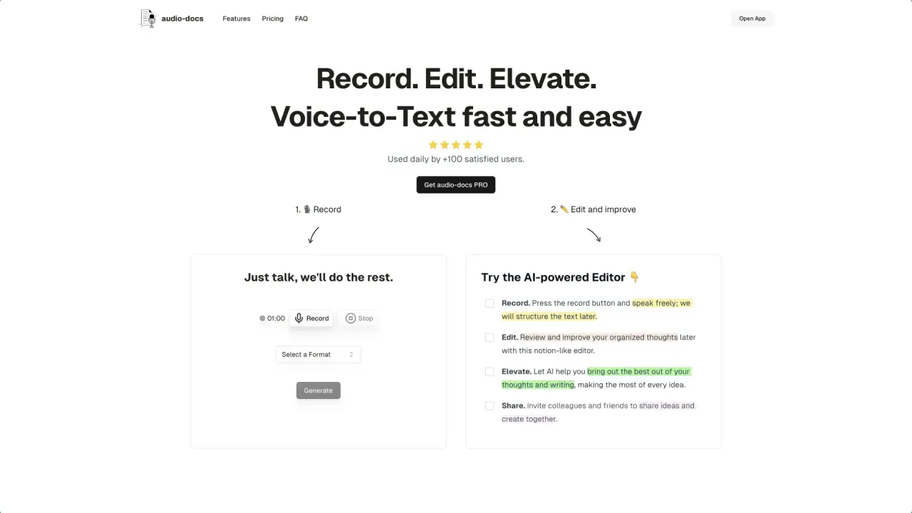 audio-docs screenshot