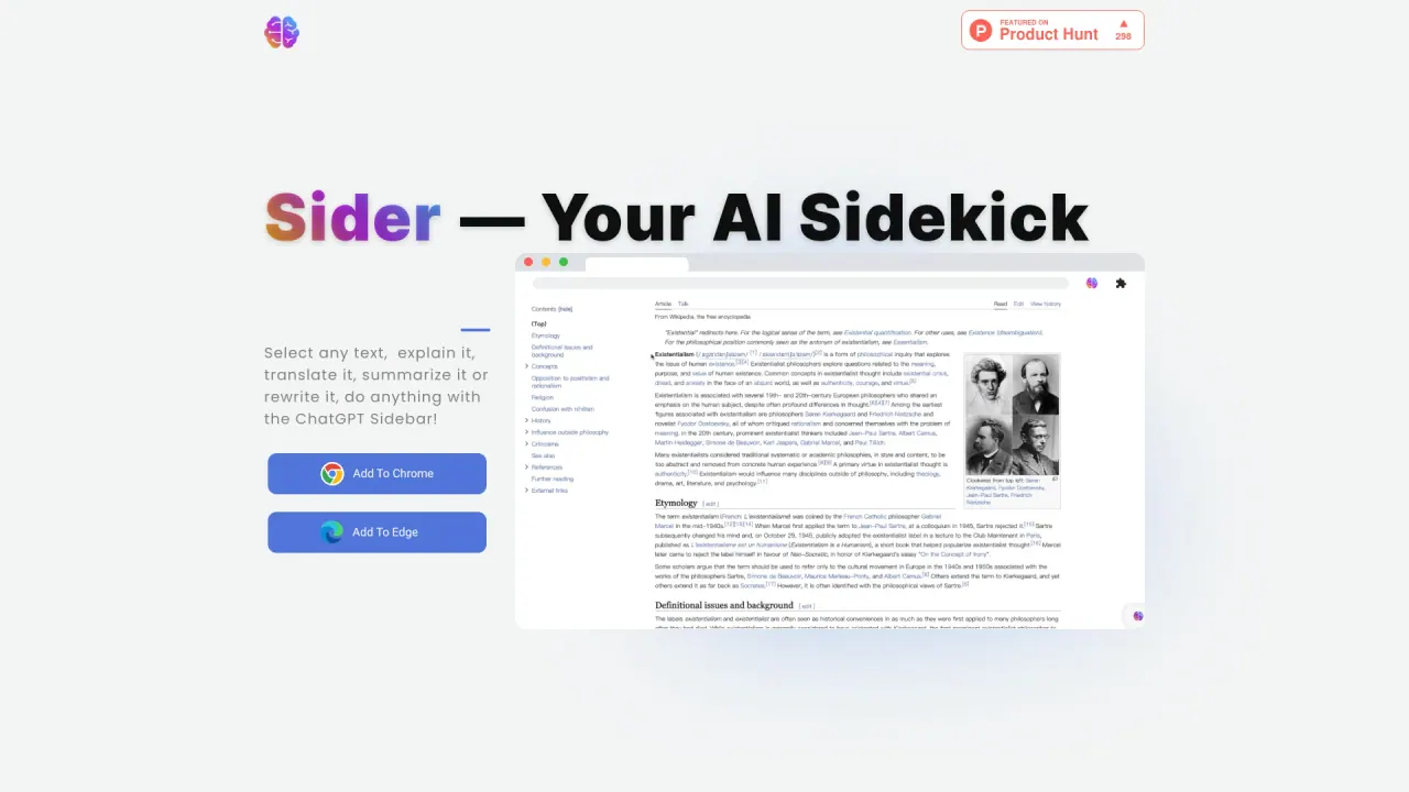 Sider screenshot