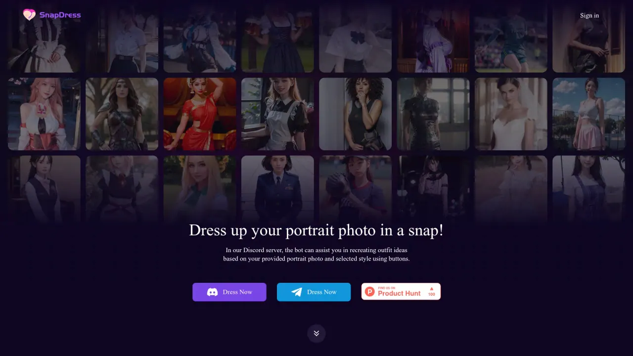 SnapDress screenshot