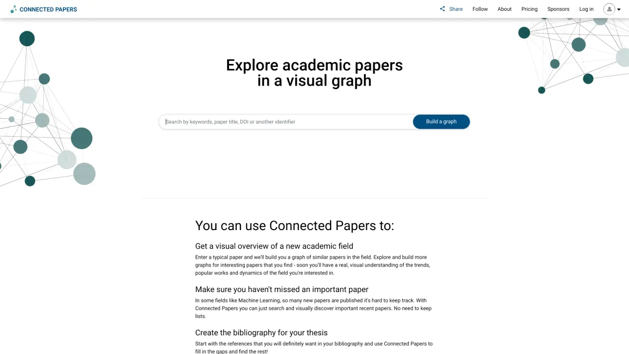 Connected Papers screenshot