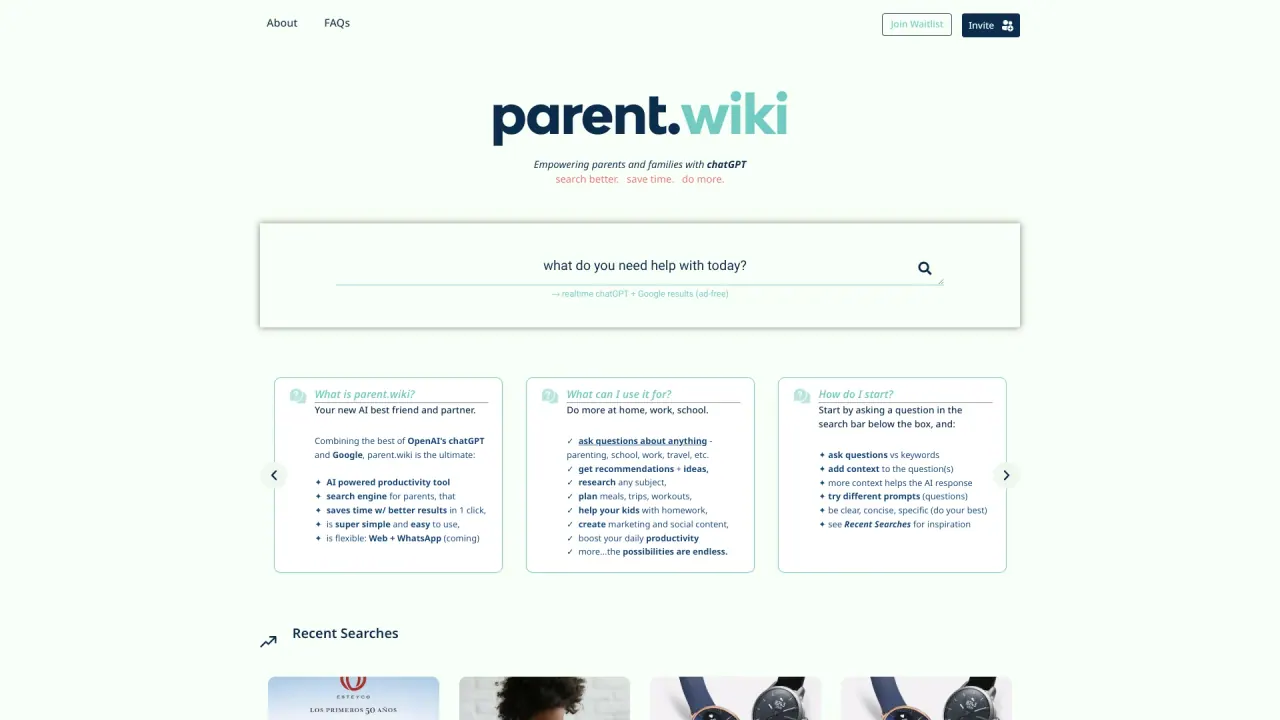 Parent screenshot