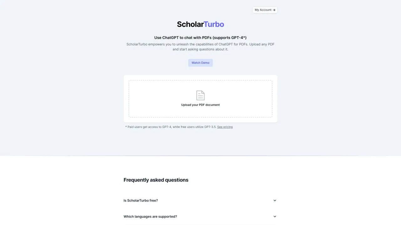 ScholarTurbo screenshot
