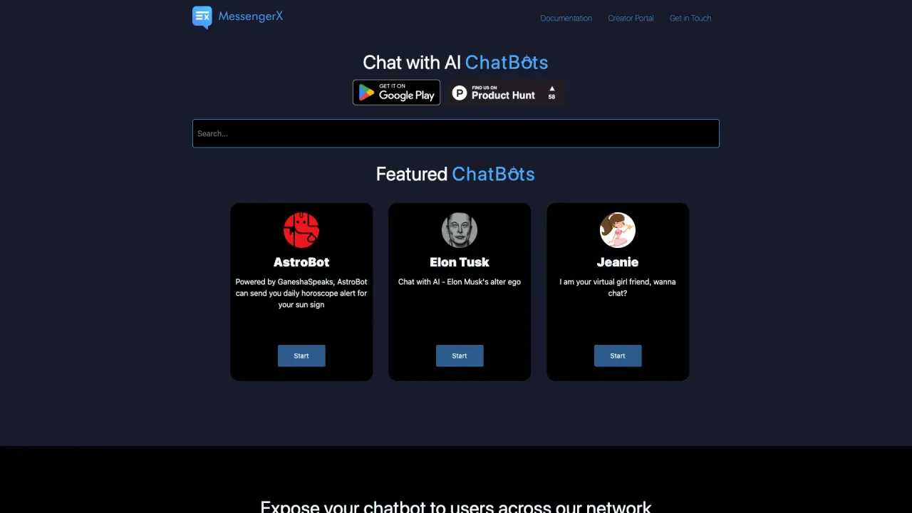 MessengerX screenshot