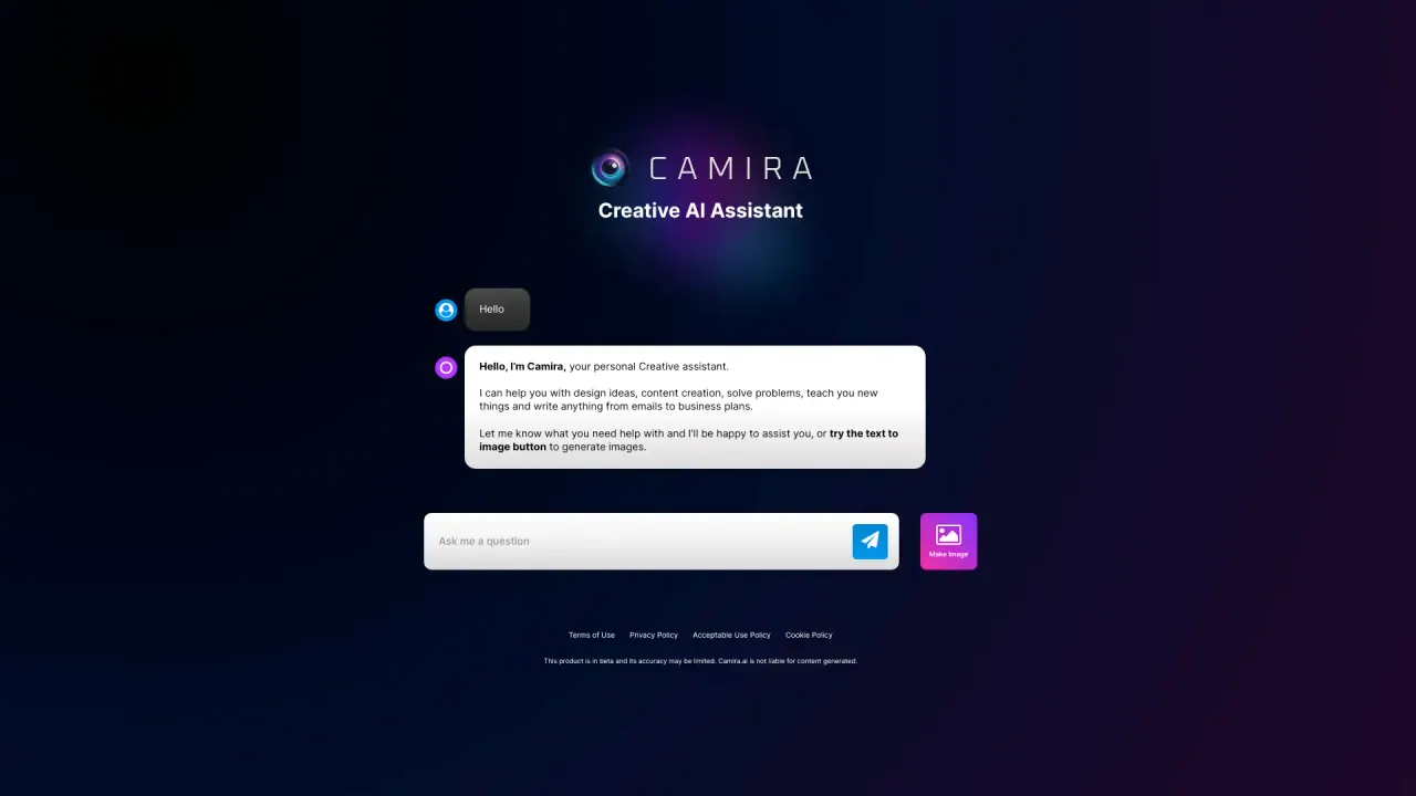 CamiraAI screenshot