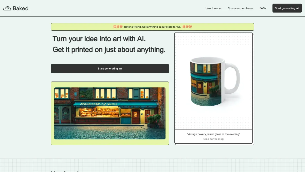 Baked AI screenshot