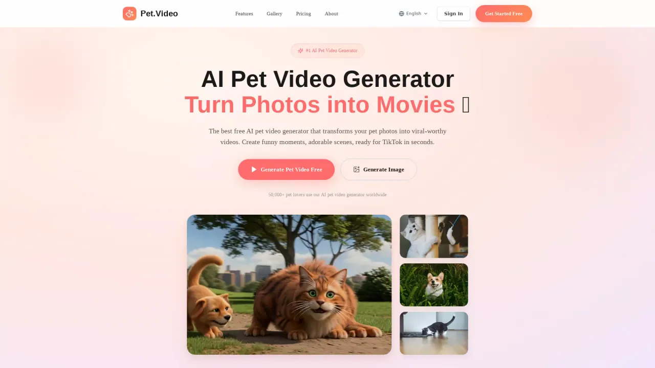 Pet.Video screenshot