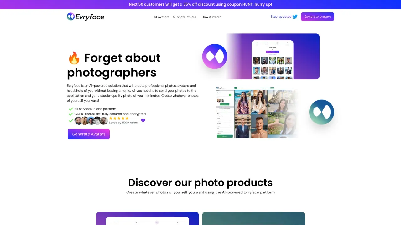 EvryFace screenshot