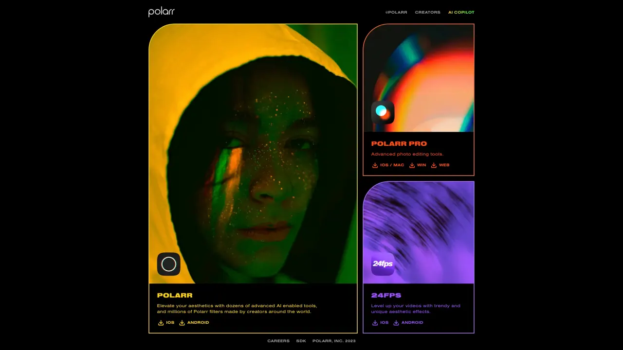 Polarr screenshot